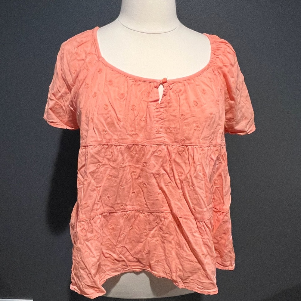 Old Navy XXL babydoll peach top